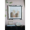 VisioGear Set of 2 Crystal Mirror Framed Wall Art on Mellow Golden Tint Background, Home Decor for Living Room, 23.6"*23.6"*1" - 2 of 4
