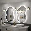 Apmir Super Bright 192 LEDs/m LED Lighted Anti-Fog Tempered Glass Irregular Bathroom/Vanity Mirror with ETL & 3-Year Warranty - 3 of 4
