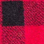 red black plaid with black