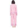 Casual Nights Women's Long Sleeve Rayon Button Down Pajama Set - 3 of 4