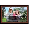 PosterPalooza | Photo Size Simple Brown Picture Frame - UV Acrylic, Foam Board Backing, Hanging Hardware - 2 of 4