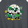 Women's - Disney - Mickey And Minnie Pot Of Gold Graphic Racerback Tank - 2 of 4