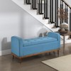 CAVINAS Bedroom Bench, Tufted Upholstered Bed Bench with Storage, Modern Blanket Storage Chest with Armrests for Bedroom, Entryway - 4 of 4