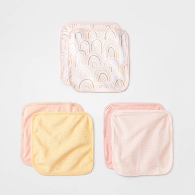 Image of Baby 6pk Garden Washcloth - Cloud Island™ Pink