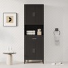 Grungis Tall Bathroom Storage Cabinet,70.9" High Floor Cabinets with 2 Cabinets and Drawer,Storage Cabinet for Bathroom - 2 of 4