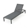 Modern Outdoor Chaise Lounges with Aluminum Frame, Breathable Seating Mesh Patio Recliner Chair, Adjustable Outside Chair -Christopher Knight Home - 3 of 4
