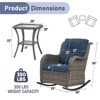 Gymojoy Outdoor Rocking Chair Rattan Rocker Chairs with Cushion - 2 of 4