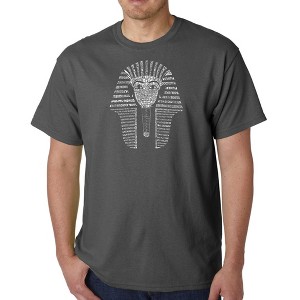 LA Pop Art Men's Word Art T-shirt - KING TUT - 1 of 4