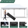 EROMMY 10 Ft. D x 20 Ft. W Steel Pop-Up Canopy - 3 of 4