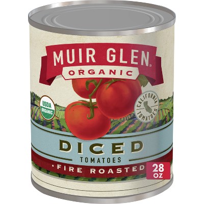 Muir Glen™ Organic Mild Seasoned Fire Roasted Diced Tomatoes with Bell  Peppers Chili Starter, 28 oz - City Market