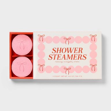 6ct Valentine's Day Eucalyptus Pink Bow Shower Steamer - Spritz™