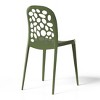 WestinTrends Playa Outdoor Modern Stackable Patio Dining Chairs (Set of 2) - 3 of 4