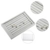 Unique Bargains Velvet 7 Slots Jewelry Trays Stackable Tray Box Showcase for Rings Earrings Studs 1 Pc - 3 of 4