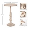 Kate and Laurel Wegner Wooden Side Table, 16x16x26, White - 2 of 4