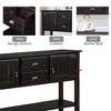 Lyngins Sideboard Buffet Cabinets with 2 Drawers,2 Doors,Iron Handles,Bottom Shelf,Coffee Bar Cabinets,Credenzas for Kitchen,Entryway - 4 of 4