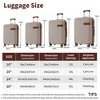 BEAFUP Set of 4  Luggage Set with Compression Packing Cubes for Suitcase Expanable Spinner Wheels Lightweight,TSA Lock 16"+20"+24"+28" - 4 of 4