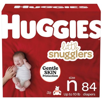 Huggies Little Snugglers Diapers Super Pack - Size Newborn (84ct)