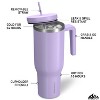 Hydrapeak Voyager 40 Oz Stainless Steel Tumbler , Insulated Water Bottle With Straw, Cupholder Friendly Reusable Travel Mug - 2 of 4
