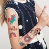 Wrapables Waterproof Glitter Temporary Tattoos, Birthday Party Favors and Supplies, Goodie Bag Fillers, 12 Sheets Unicorns - 4 of 4