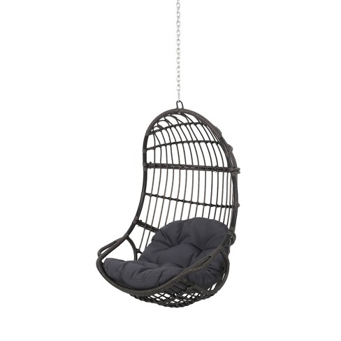 Swing Egg Chair with Leg Rest