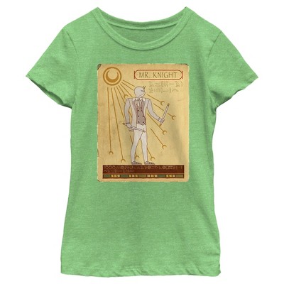 Photo 1 of Girl's Marvel: Moon Knight Ancient Egyptian Mr. Knight Portrait T-Shirt SMALL