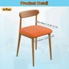Unique Bargains Washable Stretch Soft Dining Chair Cushion Covers 4 Pcs - 2 of 4