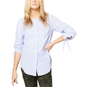 Sanctuary Clothing Womens Tie Sleeve Button Up Shirt - 1 of 1