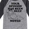 Boys' - Garfield - Your Opinion Has Been Duly Noted Raglan Graphic T-Shirt - 2 of 4