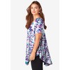 Roaman's Women's Plus Size Ultra Drape V Neck Swing Tunic - 4 of 4