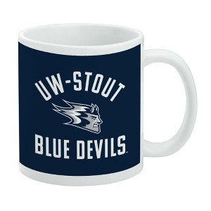University of Wisconsin - Stout Blue Devils Logo Ceramic Coffee Mug Novelty Gift Mugs for Coffee Tea and Hot Drinks 11oz White - 1 of 4