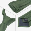 INSPIRE CHIC Men's Solid Color Classic Textured Neck Ties for Formal - 3 of 4