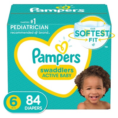 Image of Pampers Swaddlers Diapers Enormous Pack - Size 6 - 84ct