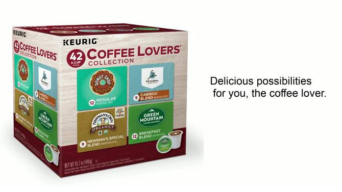 Keurig Coffee Lovers&#39; Collection Keurig K-Cup Coffee Pods Variety Pack Medium Roast - 42ct, 2 of 10, play video