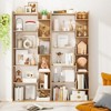 Tangkula 6-tier Bookshelf Bookcase w/ Anti-Tip Kits Home Wood Organizer Free-standing Room Divider Display Shelf - 3 of 4