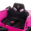 Infurnic Baby Walkers Licensed Ride-On Car with Safety Belt, Double Doors, Rearview Mirrors, Children's Car Gifts, Pink, 42.52"*24.41"*15.75" - 4 of 4
