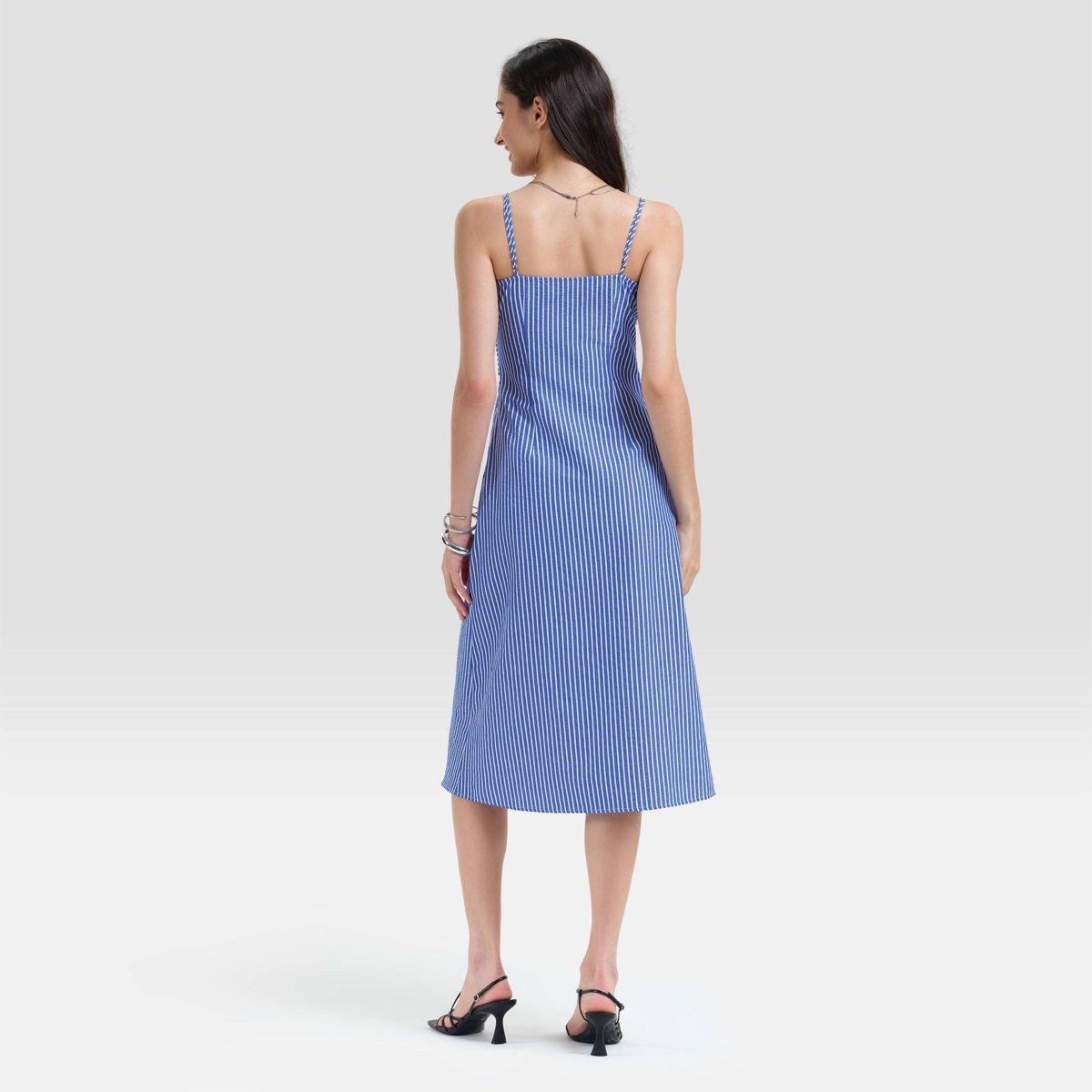 Women's Twist-Front Midi Cami Dress - A New Day™ - thumbnail 2