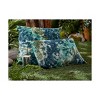 tagltd 24"x 16" Blue Tie Dye Lumbar Cotton Accent Decorative Throw Pillow Poly Filled Removable Insert Rectangle - 2 of 3