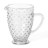 Martha Stewart Chauncey 5-Piece Handmade Hobnail Pitcher and Glassware Set, Clear - 2 of 4