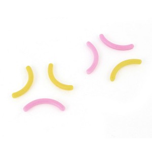 Unique Bargains 6 Pcs Pink Yellow Rubber Cosmetic Makeup Eyelash Curler Pads - 1 of 4