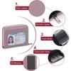 Clotth Wallet for Women - Stylish RFID Blocking Faux Leather Wallet Compact Card Holder with ID Window, Large Capacity,for Travel Daily Use - 4 of 4
