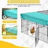 FDW Large Metal Chicken Coop Pet Playpen with Waterproof Cover Outdoor Walk-in Poultry Cage Outdoor Backyard Farm Cage - 4 of 4