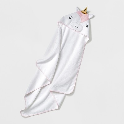 Baby Unicorn Hooded Towel - Cloud Island™ White
