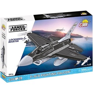 COBI Armed Forces SU-57 Felon Aircraft F-16D Fighting Falcon Plane Building Set, 436 Pieces - 1 of 4