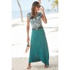 LASCANA Women's Wrap Look Maxi Skirt Solid - image 2 of 4