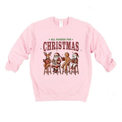 Simply Sage Market Women's Graphic Sweatshirt Booked For Christmas Stool
