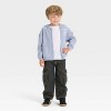 Grayson Mini Toddler Boys' French Terry Zip-Up Hoodie - Blue - 4 of 4