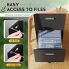 GALAXHERO Mobile 2 Drawer File Cabinet Wood Printer Stand Office Storage Organizer with Lock Letter Size - 4 of 4