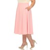 Plus Size Flare Midi Skirts - 2 of 4