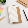 Anna-Kaci 10-Piece Minimalist Notepad Set with Kraft Covers and Tear-Off Pages 50 Pages 5.5x2.7in - 2 of 3