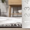 Nuloom Chrissie Abstract Shapes Fringe Runner Indoor Area Rug - 2' 8" x 8', Gray - 3 of 4